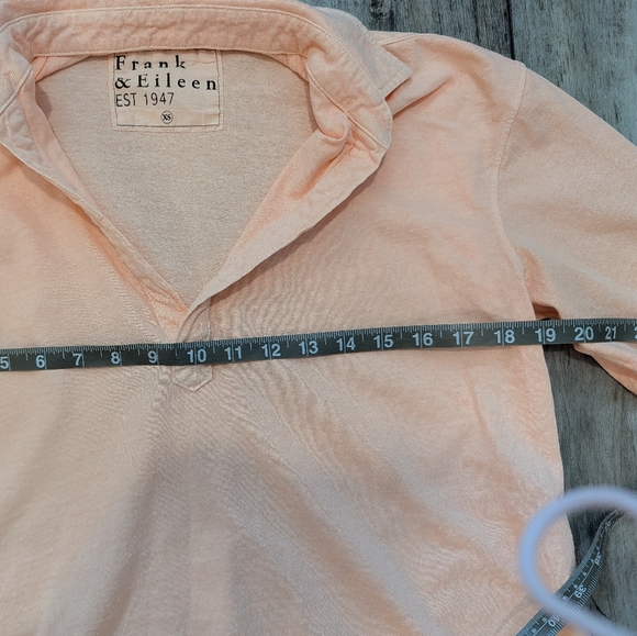 Frank & Eileen Soft Pink Popover Shirt Sz. Xs - Picture 5 of 5